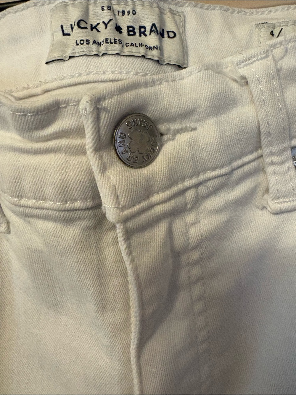 Lucky Brand White Skinny Jeans for Women - Picture 4 of 8